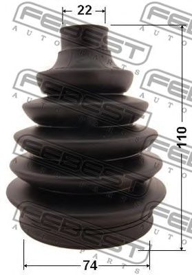 Купить FEBEST 0217PQG15 к-кт пыльника ШРУСа наружного! 74x110x22\ Nissan Almera 00-06