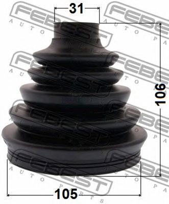 Купить FEBEST 0217PR51R к-кт пыльника ШРУСа наружного!\ Nissan Pathfinder 4.0i/2.5-3.0dCi 05>