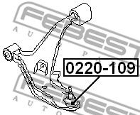 Купить FEBEST 0220-109 Опора шаровая 0220-109