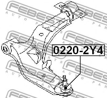 Купить FEBEST 02202Y4 опора шаровая!\ Nissan Almera Tino V10M all 00>