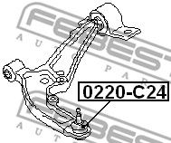 Купить FEBEST 0220-C24 Опора шаровая 0220-C24