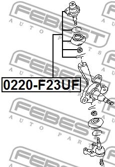 Купить FEBEST 0220F23UF опора шаровая верхняя!\ Nissan Terrano 86>