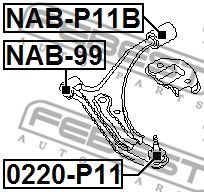 Купить FEBEST 0220P11 опора шаровая нижняя!\ Nissan Primera/Bluebird 91-01