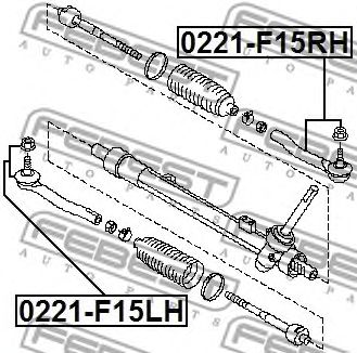 Купить FEBEST 0221-F15RH Наконечник рулевой 0221-F15RH