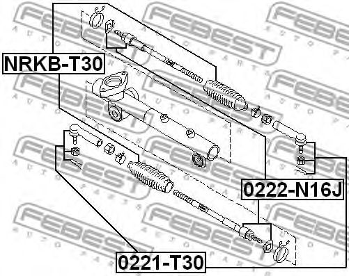 Купить FEBEST 0221-T30 Наконечник рулевой 0221-T30
