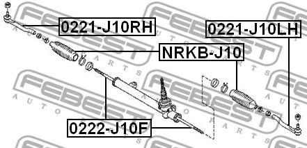 Купить FEBEST 0222J10F тяга рулевая!\ Nissan Qashqai/X-Trail 07>