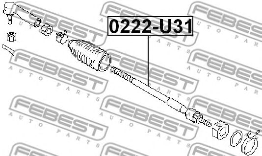 Купить FEBEST 0222U31 тяга рулевая!\ Nissan Teana J31 03>
