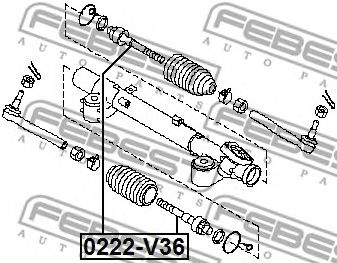 Купить FEBEST 0222V36 тяга рулевая!\ Nissan Skyline V36 06-14
