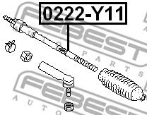 Купить FEBEST 0222Y11 тяга рулевая!\ Nissan Sunny G10 00-06
