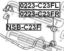 Купить FEBEST 0223-C23FR Тяга стабилизатора 0223-C23FR