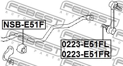 Купить запчасть FEBEST - 0223E51FL 