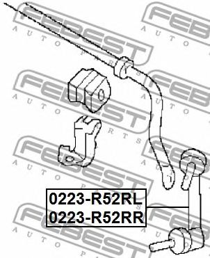 Купить FEBEST 0223R52RL тяга стабилизатора заднего левая!\ Nissan Pathfinder 2.5/3.5 15>