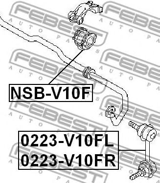 Купить FEBEST 0223V10FR тяга стабилизатора переднего правая!\ Nissan Almera Tino V10M 00>