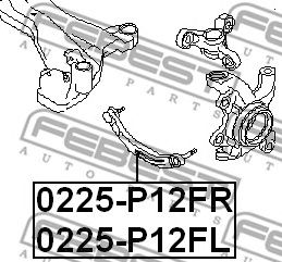Купить FEBEST 0225P12FR рычаг верхний правый!\ Nissan Primera all 02>