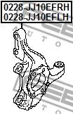 Купить FEBEST 0228JJ10EFLH кулак поворотный левый!\Nissan X-Trail T31 07-13, Qashqai + 2 08-13, Renault Koleos 08-