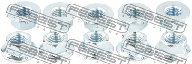 Купить FEBEST 0231002PCS10 гайка! к-кт 10шт\ Renault, Nissan Micra/Note/Qashqai