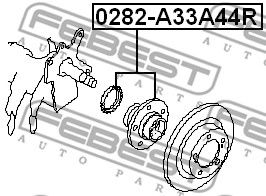 Купить FEBEST 0282-A33A44R Ступица 0282-A33A44R