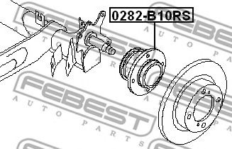 Купить FEBEST 0282-B10RS Ступица 0282-B10RS