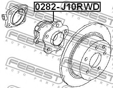 Купить FEBEST 0282-J10RWD Ступица 0282-J10RWD