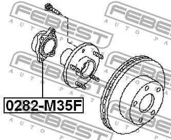 Купить FEBEST 0282-M35F Ступица 0282-M35F