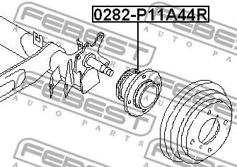 Купить FEBEST 0282P11A44R к-кт подшипника ступицы задней! с ABS\ Nissan Almera/Primera All 96>