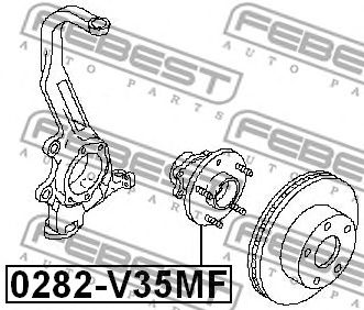 Купить FEBEST 0282-V35MF Ступица 0282-V35MF