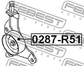 Купить FEBEST 0287R51 ролик натяжной !комплект\ Nissan Pathfinder R51M 2005-2013