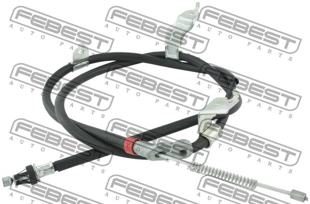 Купить FEBEST 0299T31PCLH трос ручника задний левый! L=1523\ Nissan Qashqai 1.6/2.0/1.5dCi 07>
