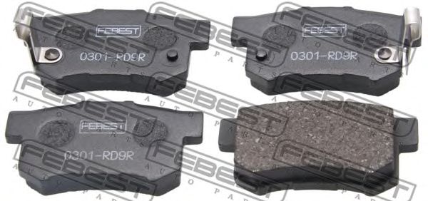 Купить FEBEST 0301RD9R колодки дисковые задние!\ Honda Accord 1.8-2.3/2.0TD 90-99, Rover 600 1.8-2.3 93>