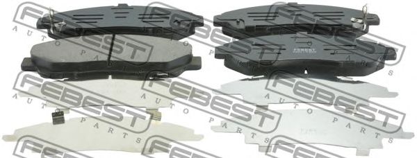 Купить FEBEST 0301-YD2F Колодки передние HONDA PILOT YF4 2009- 0301-YD2F