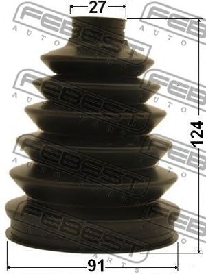 Купить FEBEST 0317PCL20 к-кт пыльника ШРУСа!\ Mazda 121/323 1.1-2.0D 80>, Mitsubishi Lancer 1.2/1.4 79-86