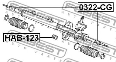 Купить FEBEST 0322-CG Тяга рулевая 0322-CG