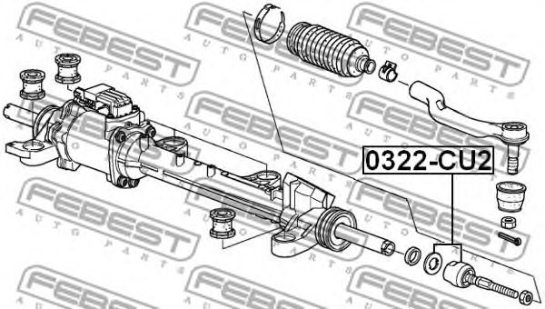 Купить FEBEST 0322CU2 тяга рулевая!\ Honda Accord 09-14