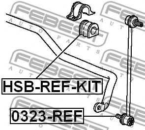 Купить FEBEST 0323REF тяга стабилизатора переднего!\ Honda CR-V 07>