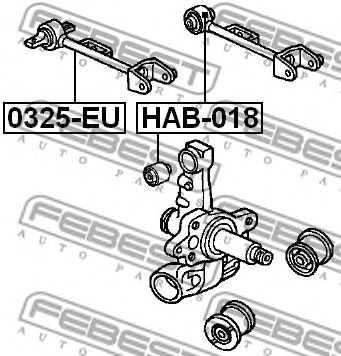 Купить FEBEST 0325EU рычаг задней подвески !верхний\ Honda Civic all 01>