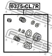 Купить FEBEST 0375CL7R рем.к-т диск.торм.!\ Honda Accord 93>, Rover 600 diam.34