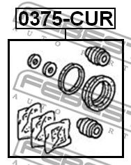 Купить FEBEST 0375CUR ремкомплект тормоза дискового!\ Honda Accord all 08-11