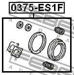 Купить FEBEST 0375ES1F рем.к-т диск.торм. перед.!\ Honda Civic V/VI/Jazz II/Logo 91>