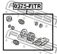 Купить FEBEST 0375-FITR Ремкомплект задн суппорта HONDA CIVIC 95-01 0375-FITR