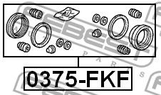 Купить FEBEST 0375FKF рем.к-т диск.торм.!\ Honda Civic FK1 06-12