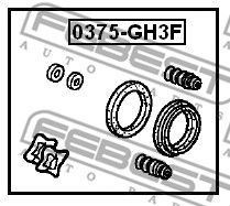 Купить FEBEST 0375-GH3F Ремкомплект передн суппорта HONDA ACCORD 90-02 0375-GH3F