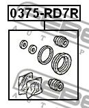 Купить FEBEST 0375-RD7R Ремкомплект суппорта задний HONDA CR-V 02-06 0375-RD7R