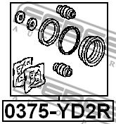 Купить FEBEST 0375YD2R рем.к-т тормозного суппорта заднего!\ Acura MDX 02>