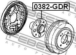 Купить FEBEST 0382-GDR Ступица 0382-GDR