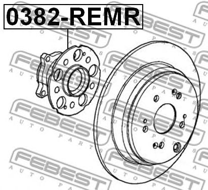 Купить FEBEST 0382-REMR Ступица задняя HONDA CR-V RE3/RE4 2007-2012 0382-REMR