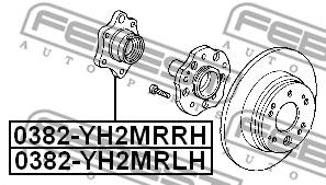 Купить FEBEST 0382-YH2MRRH Ступица 0382-YH2MRRH