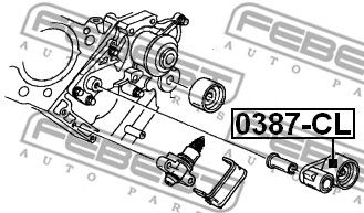 Купить FEBEST 0387CL ролик натяжной ремня ГРМ!\ Honda Accord Coupe 3.0 24V 98>
