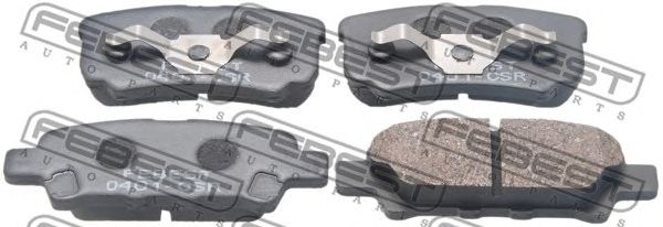 Купить FEBEST 0401CSR колодки дисковые задние!\ Mitsubishi Outlander 2.0/2.4 03>