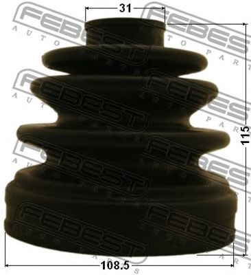 Купить FEBEST 0415V75RR пыльник ШРУСа внутреннего к-кт!\ Mitsubishi Pajero 00-06