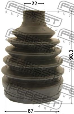 Купить FEBEST 0417PCWRR пыльник ШРУСа наружного к-кт!\ Mitsubishi Outlander (CW) 06-12